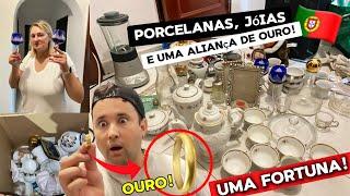 ACHAMOS UMA FORTUNA! JÓIAS! PORCELANAS! ALIANÇA DE OURO! OQUE TEM NO LIXO EM PORTUGAL️