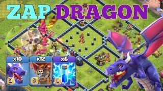 'Zap Dragon' Th13 Mass Dragon + Lightning Spells Legend League Attacks 2021 April! Clash of Clans