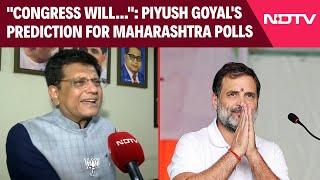 Maharashtra Elections | Piyush Goyal's Prediction For Maharashtra Election: "Congress Will..."