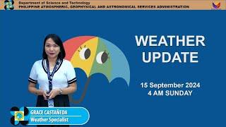 Public Weather Forecast issued at 4AM | September 15, 2024 - Sunday