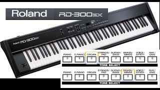 ROLAND RD 300 SX - presets run - Organ & Brass