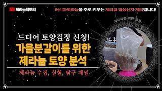 가을 제라늄분갈이를 위한 흙 토양 검정 신청하기