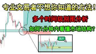 【技术面分析完整攻略】交易一直以来对我来说非常困难,直到我了解什么是市场结构以及如何使用多个时间级别图分析|5%专业交易员不想你知道的交易方法