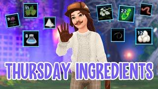 ALL THURSDAY CAULDRON INGREDIENT LOCATIONS FOR A FREE CAT: Horse Hair, Ashes, Moss, Wiggly Worm...