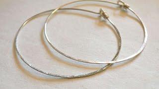 How To Make Simple Hammered Sterling Hoop Earrings - DIY Style Tutorial - Guidecentral