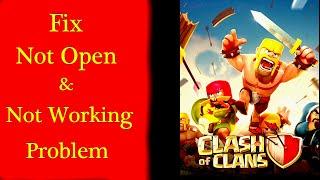 How to Fix Clash of Clans App Not Working / "Clash of Clans" Not Open Problem in Android & Ios