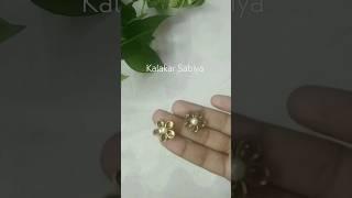 DIY Kundan Earrings  #shorts #viral #diy #kalakarsabiya