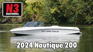 2024 Ski Nautique 200 - Mystic White/Jet Black - On Water || N3 Boatworks