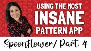 Spoonflower Print on Demand Part 4 | Using the REPPER app to make Patterns + 25% Discount! (Not AI)