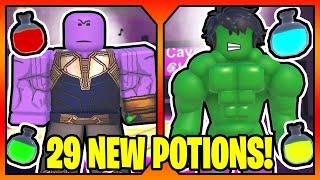 How to get ALL 29 NEW POTIONS in WACKY WIZARDS || Roblox