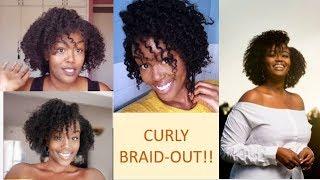 CURLY HAIR (Braid Out) Tutorial!!