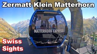 Zermatt nach Klein Matterhorn Express Seilbahn Schweiz 4K