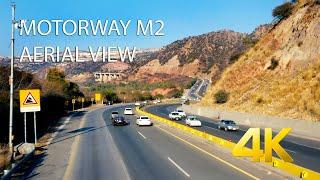 M2 Motorway - Salt Range - Kallar Kahar - Aerial View 2022 - 4K Ultra HD - Karachi Street View