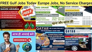 FREE Gulf Jobs Today! Europe jobs, gulf jobs 2025, dubai jobs, Kuwait jobs, Iraq jobs, Oman jobs