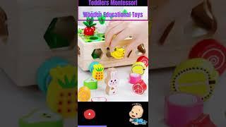 Toddlers **Montessori Wooden Educational** TOYS #youtubeshorts | Wooden Toys for Toddlers #shorts