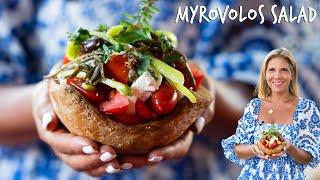 The Awesome Myrovolos Salad from Apomero Restaurant at Chios Island Greece