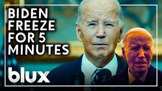 Joe Biden Freezing / Loading For 5 Minutes    | #blux