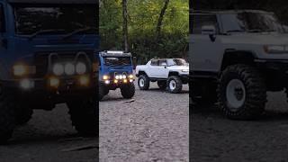 FMS FCX18 HUMMER EV VS. HOBBY PLUS CR18P ARKTOS HIGH SPEED DRAG RACE !!!