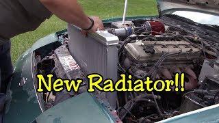 240sx S13 ISR Radiator Install