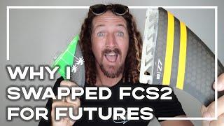 FCS2 or Futures Fins? 5 Reasons I Made The Switch! ‍️ (Surf Fins) | Stoked For Travel