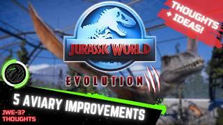 5 THINGS JURASSIC WORLD EVOLUTION 3 SHOULD DO TO IMPROVE : AVIARIES - JWE3 Thoughts