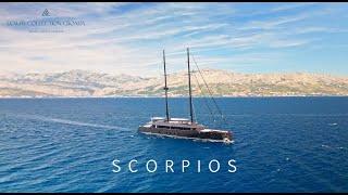 Touring a 170ft Sailing Super Yacht Scorpios for Charter in Croatia