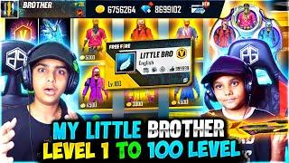 My Little Brother Noob Account To Pro Account Gifting 100000 Diamonds - Garena Free Fire