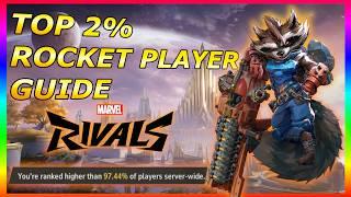 BEST ROCKET RACCOON GUIDE (tips and tricks) marvel rivals TOP 2%