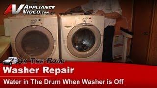 Whirlpool Washer Repair - Water in the Drum When Washer Is Off - Inlet Valve