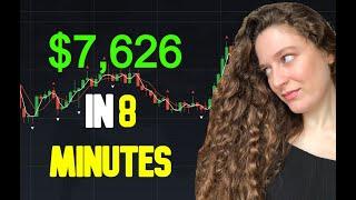 $7626 in 8 minutes | Binary Options Trading Strategy