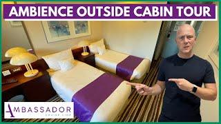 Ambassador Ambience 6221 OUTSIDE Cabin Tour and Review