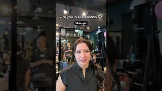 Part 2 “ are you in a relationship?” #beautyschool #cosmetology ##hairstyling #hairstylist