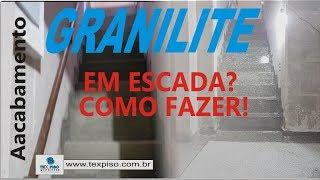 Como fazer granilite em escadas(acabamento)