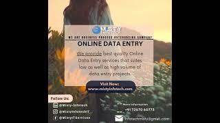 Online Data entry work, work from home, BPO, Offline data entry