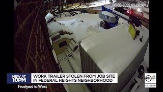 Work trailer stolen from job site in Federal Heights neighborhood