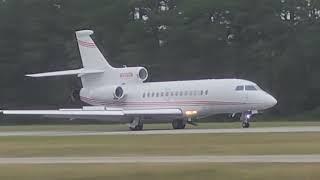 Falcon 7X landing at DSI