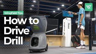 EP 3 | How to do a Drive Drill with the Erne Ball Machine | Wingfield Pickleball