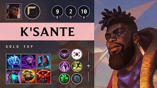 K'Sante Top vs Jax - KR Master Patch 25.10