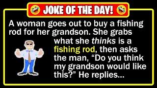  BEST JOKE OF THE DAY! - A woman goes into a tackle shop to buy a rod and... | Funny Dad Jokes