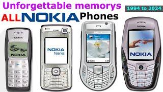 Evolution Of Nokia Mobiles | Nokia Unforgettable Memorys 1994 to 2024