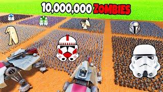 Can ALL Star Wars Armies Hold VS 10,000,000 ZOMBIES?! - UEBS 2: Star Wars Mod