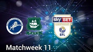 Sky Bet Championship, 24/25, Matchweek 11, Millwall vs Plymouth