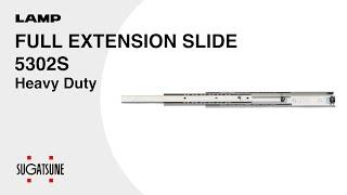 [QUICK DEMO] FULL EXTENSION SLIDE 5302S Heavy Duty - Sugatsune Global