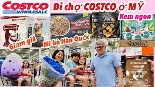 CUỘC SỐNG MỸ- ĐI CHỢ COSTCO Ở MỸ- NHIỀU HÀNG MỚI VỀ MÌ BÒ HÀN QUỐC KEM ÚC-VITAMIN MỸ PHẨM GIẢM GIÁ