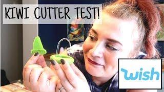 KIWI FRUIT CUTTER / SLICER TEST FROM WISH! FREE WISH KITCHEN GADGET REVIEW!