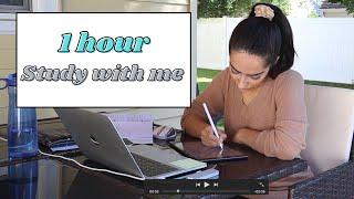 study with me 1 hr/یک ساعت با من درس بخون