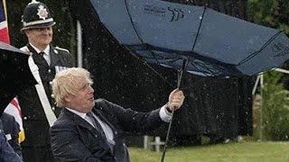 A wally with a brolly...