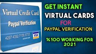 how to get virtual credit card in 2021 to verify paypal - instant vcc for paypal verification