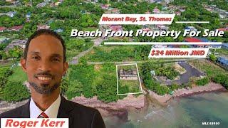 Beach Front Land For Sale in Jamaica - St. Thomas