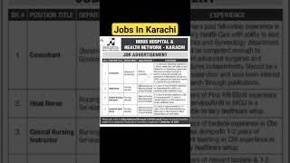 Doctor jobs | Nursing jobs in Karachi | Medical Jobs | Pakistan #doctor #nursing #paramedical #jobs